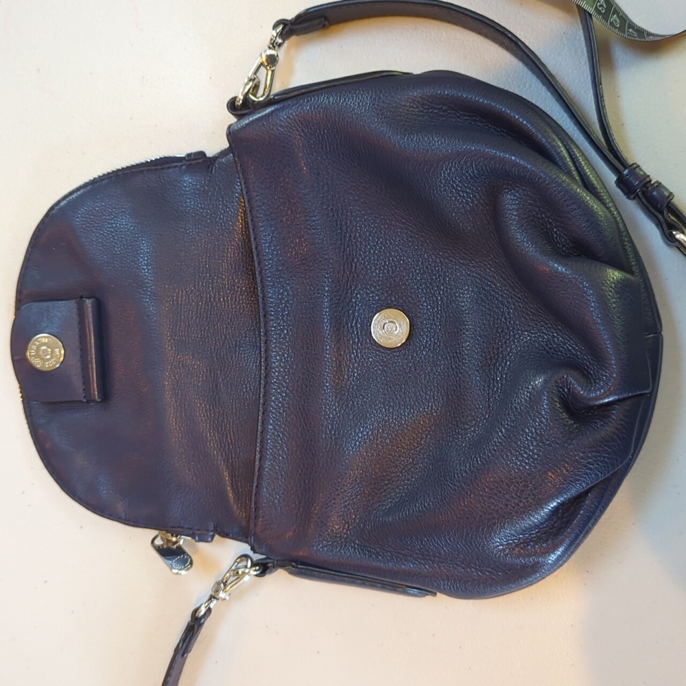 Marc by Marc Jacobs, Navy Blue Leather Crossbody Bag - Picture 5 of 10